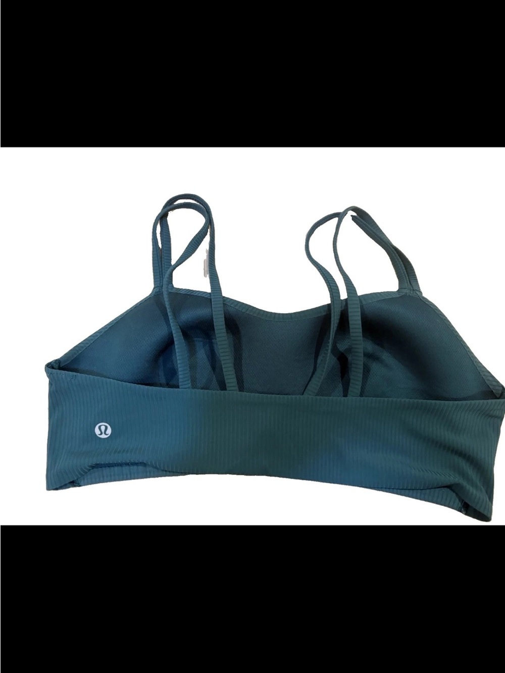 Lululemon Ribbed Strappy Back Sports Bra blue  Activewear Small